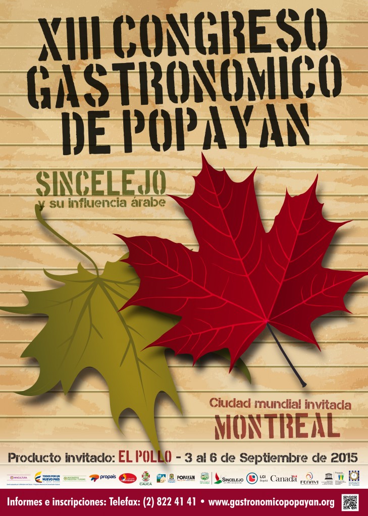 afiche gastronomía 2015
